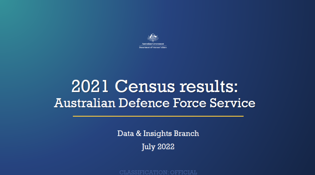 2021 Census results: Australian Defence Force Service